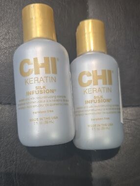 2 CHI Keratin Silk Infusion Hair Treatment - Gold & White